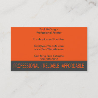 Tarjeta De Visita Professional Painter Business Card