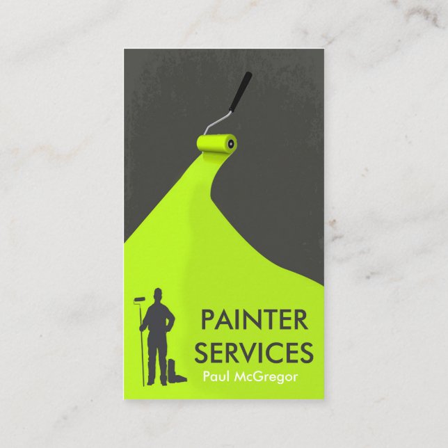 Tarjeta De Visita Professional Painter Business Card (Reverso)