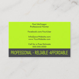 Tarjeta De Visita Professional Painter Business Card