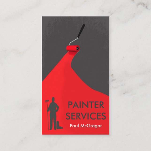 Tarjeta De Visita Professional Painter Business Card (Reverso)