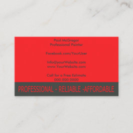 Tarjeta De Visita Professional Painter Business Card