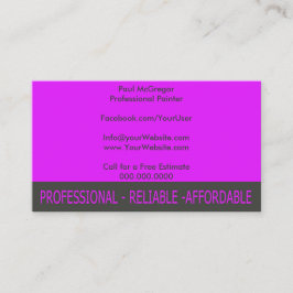 Tarjeta De Visita Professional Painter Business Card