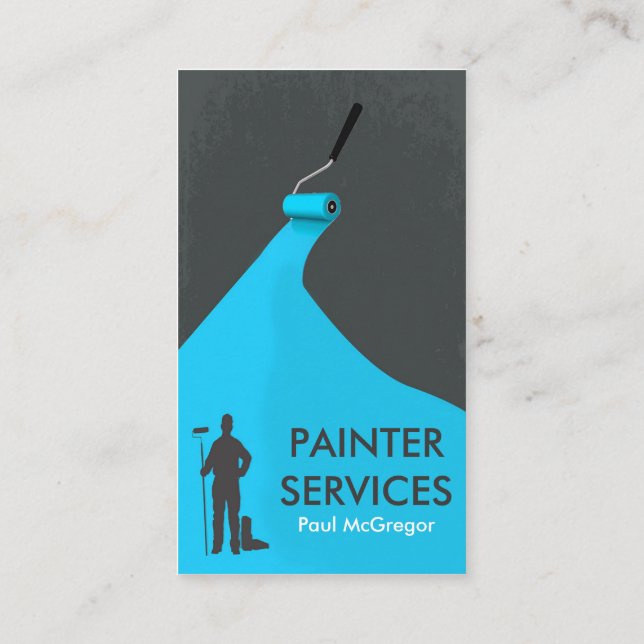 Tarjeta De Visita Professional Painter Business Card (Reverso)