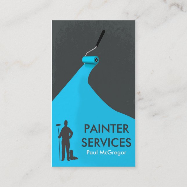 Tarjeta De Visita Professional Painter Business Card (Reverso)