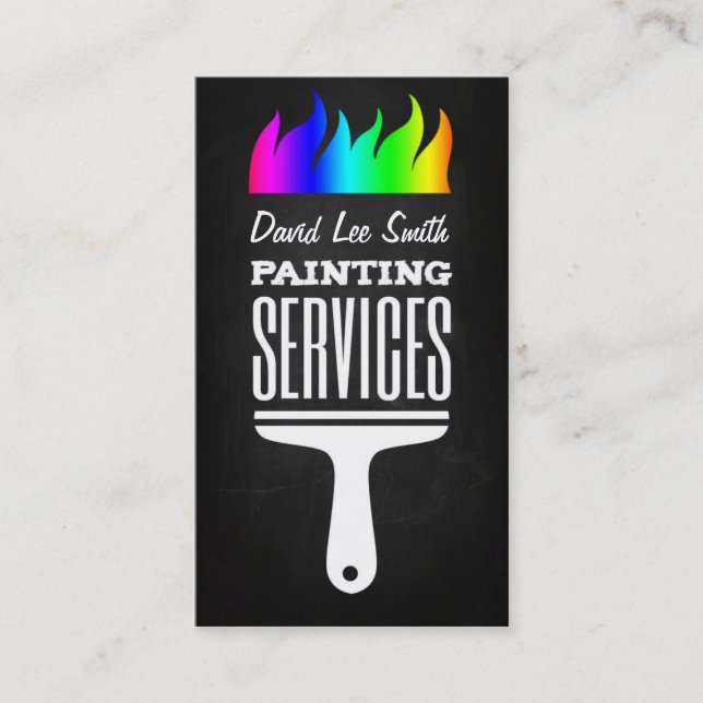 Tarjeta De Visita Professional Painting Service (Anverso)