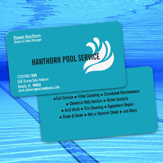 Tarjeta De Visita Professional Pool Cleaning and Service
