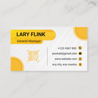 Tarjeta De Visita Professional QR Code Business Card