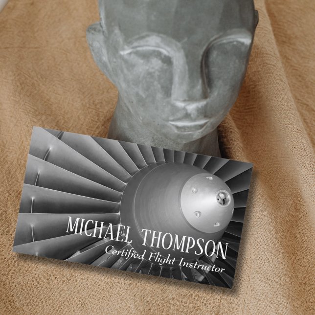 Tarjeta De Visita Professional QR Code Photo Gray Aviation Pilot (Subido por el creador)