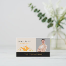 Tarjeta De Visita Professional Real Estate Promotional Realtor logo