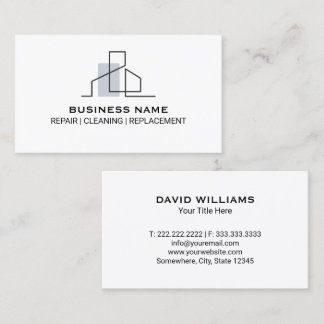 Tarjeta De Visita Professional Real State House Logo