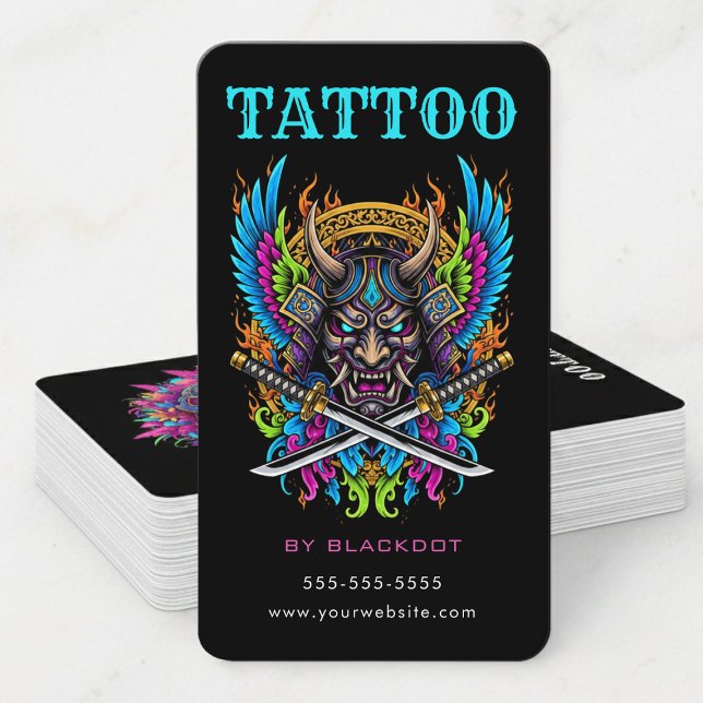 Tarjeta De Visita Professional Tattoo Artist Tattoo Shop Tattooist (Subido por el creador)