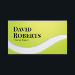 Tarjeta De Visita Professional Tennis Coach Sport Instructor<br><div class="desc">Tennis Coach Professional Instructor Sports Business Cards.</div>