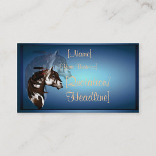 Tarjeta De Visita Profilecard_business_hori emplumado del caballo de
