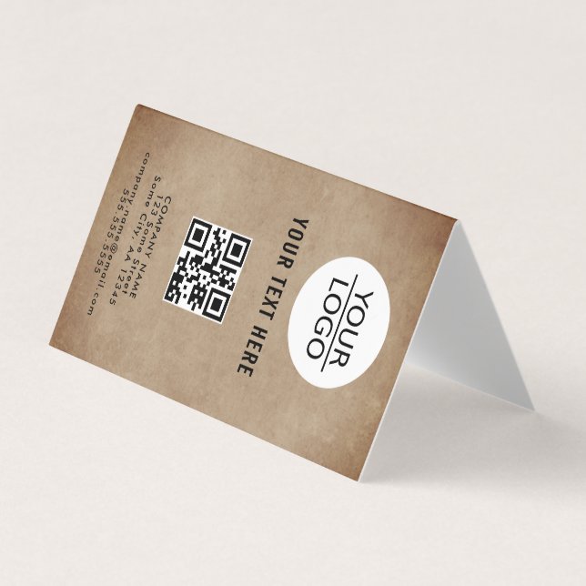 Tarjeta De Visita Promoción de compañía de texto para Personalizado  (Anverso)