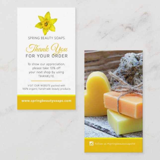 Tarjeta De Visita Promoción de foto de salud de belleza negocio repe (Anverso / Reverso)