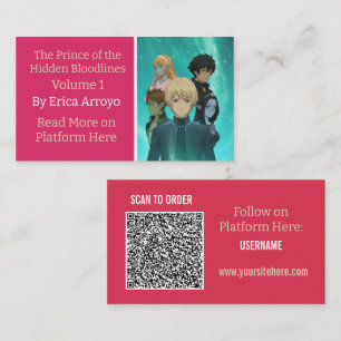 Tarjeta De Visita Promoción de libros para autores independientes co