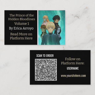 Tarjeta De Visita Promoción de libros para autores independientes co