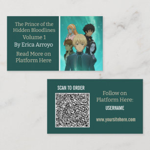 Tarjeta De Visita Promoción de libros para autores independientes co