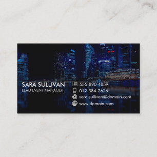 Tarjeta De Visita Promoción de Marketing de Gestión de Eventos