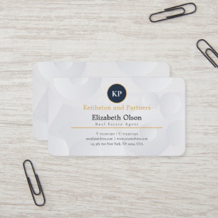 Tarjeta De Visita Promocional negro elegante simple de agente inmobi