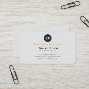 Tarjeta De Visita Promocional negro elegante simple de agente inmobi