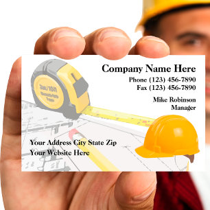 Tarjeta De Visita Promotor inmobiliario de construcción