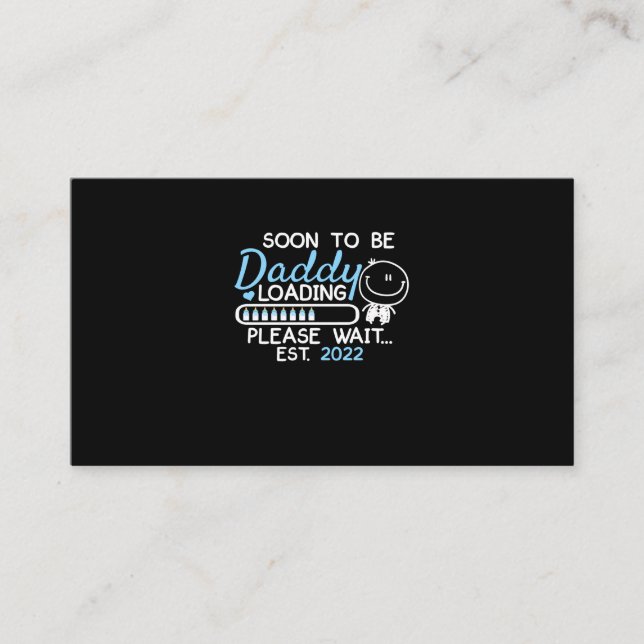 Tarjeta De Visita Pronto será papi 2022, el primer día del padre (Anverso)