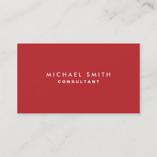Tarjeta De Visita Propiedad Inmobiliaria Elegante De Color Rojo Prof