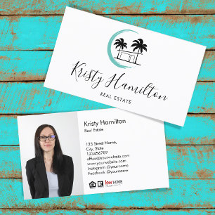 Tarjeta De Visita propiedad inmobiliaria profesional palm beach hous