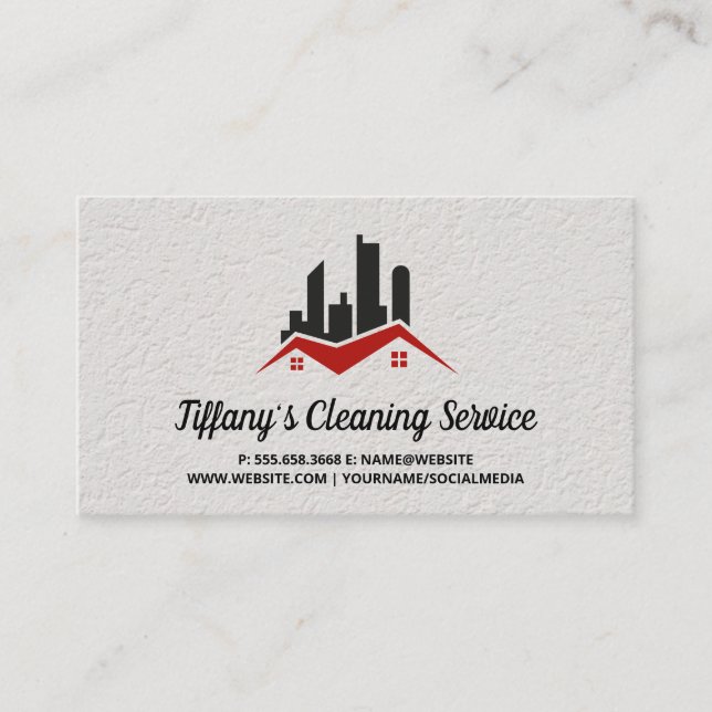 Tarjeta De Visita Propiedad inmobiliario | Cielos rasos (Anverso)