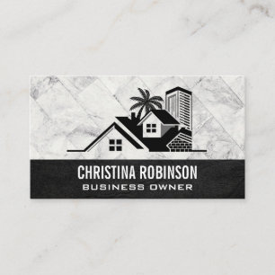 Tarjeta De Visita Propiedades frontales de la playa   Realtor