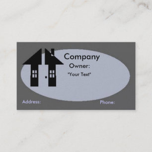 Tarjeta de visita - propiedades inmobiliarias