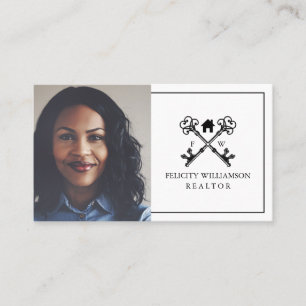 Tarjeta De Visita Propiedades inmobiliarias mínimas de la llave