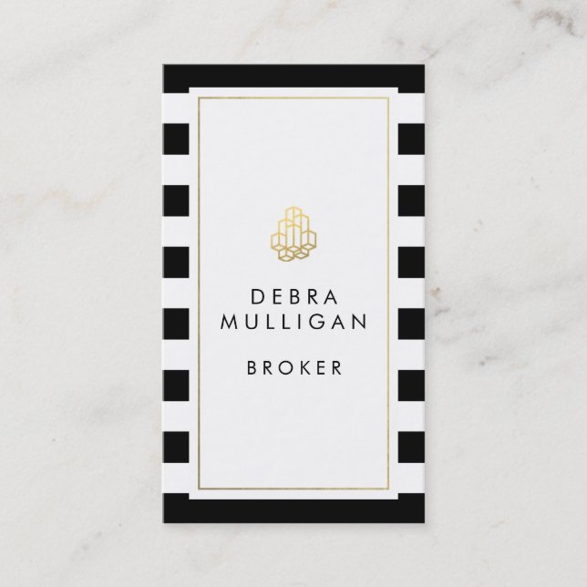 Tarjeta De Visita Propiedades inmobiliarias modernas Businesscards (Anverso)