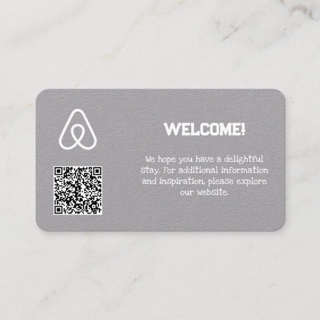 Tarjeta De Visita 🏠 Propietario de la propiedad Airbnb Personalizad (Anverso)