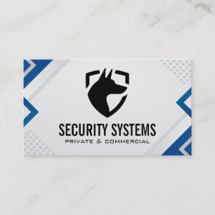 Tarjeta De Visita Protección de Perro de Seguridad Tecnología de S