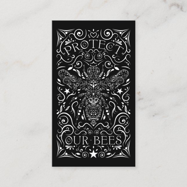 Tarjeta De Visita proteja nuestras abejas (Anverso)