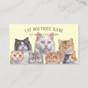 Tarjeta De Visita Proveedor emergente de eventos de gatos