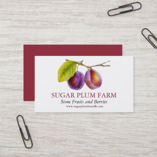 Tarjeta De Visita Proveedores de frutas de la granja de frutas de ca