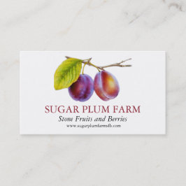 Tarjeta De Visita Proveedores de frutas de la granja de frutas de ca