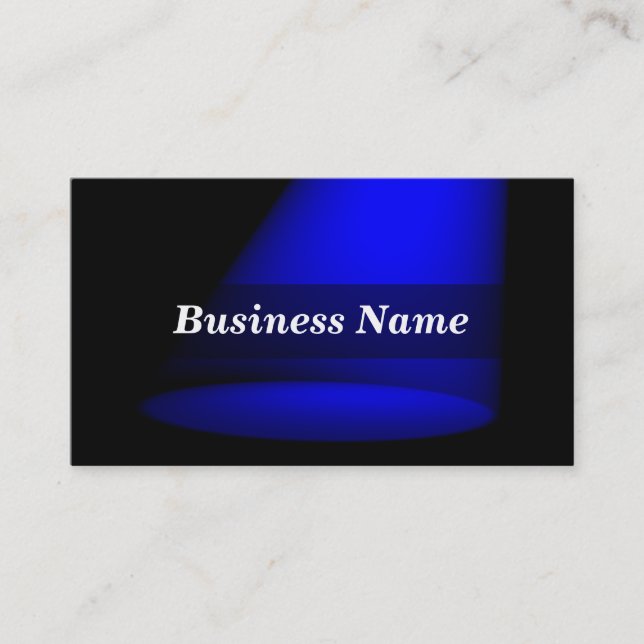 Tarjeta De Visita proyector 3D (azul) (Anverso)