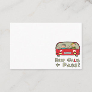 Tarjeta De Visita Prueba de conducción en calma