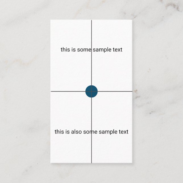 Tarjeta De Visita prueba de muestreo (Anverso)