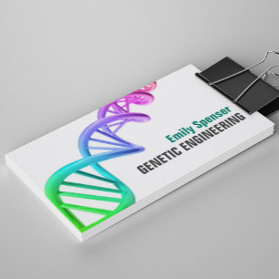 Tarjeta De Visita Pruebas genéticas - Investigación genética Texto n