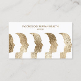 Tarjeta De Visita Psicólogo Caras Humanas Caras de la Mente