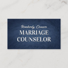 Tarjeta De Visita Psicólogo Consejero del Matrimonio Textura de Piel
