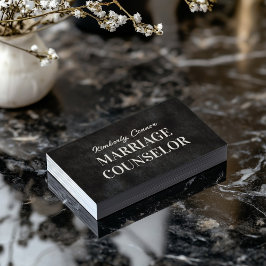 Tarjeta De Visita Psicólogo Consejero del Matrimonio Textura de Piel