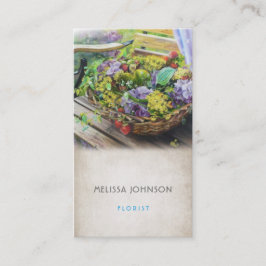 Tarjeta De Visita Psicólogo de jardinería estilo Florisco Estilista