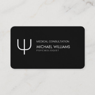 Tarjeta De Visita Psicólogo - Elegante profesional Simbolo