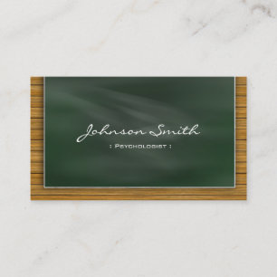 Tarjeta De Visita Psicólogo - Guay Chalkboard